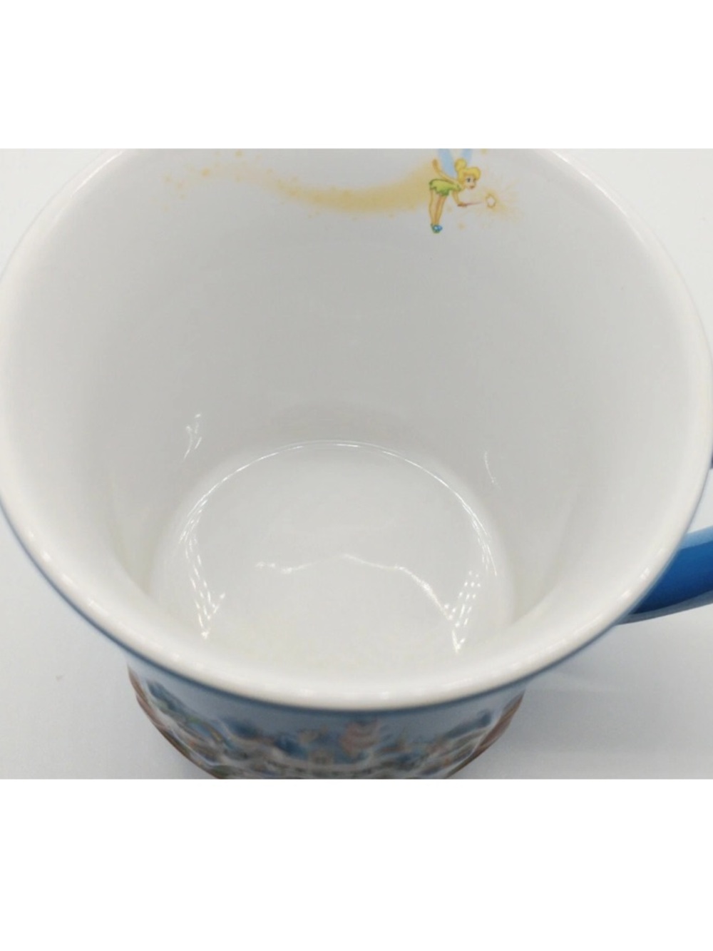 Disneyland 3D Sleeping Beauty Castle Tinker Bell Blue Coffee Mug Cup Vintage - Picture 5 of 12